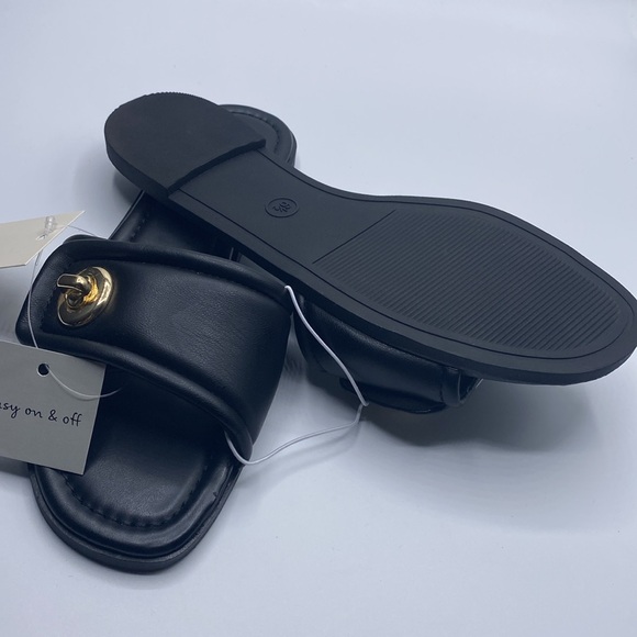 A New Day Audrey Slide Sandals Black - Picture 5 of 6
